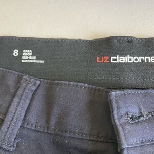 Liz Claiborne Black Crop Pants